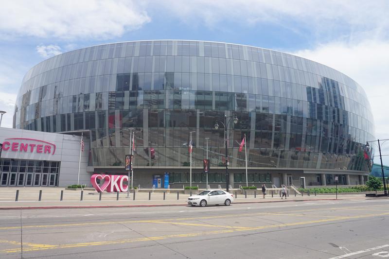 T-Mobile Center in downtown Kansas City